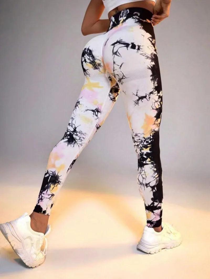 New 3d Ink Printing Seamless Leggings Women Gym Mujer Push Up Booty Yoga Pants Sports Fitness High Waist Workout Leggins