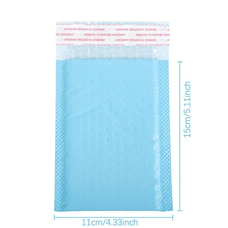 10Pcs Light Blue Bubble Mailers Padded Mailing Envelopes Self-Seal Shipping Bags for Small Business Bubble Bag