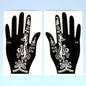 2pcs Henna Tattoo Stencils Templates For Women Temporary Tattoo Indian Fashion Flower Wedding Tattoo Supplies For DIY Body Art