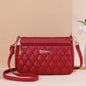 Embroidery Messenger Bags Women Leather Handbags Bags for Women Sac a Main Ladies hair ball Hand Bag