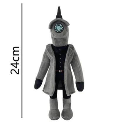 Newest Skibidi Toilet Clockman Titan TV Man Speakerman Plush Toys Horror Game Cartoon Stuffed Doll Kids Birthday Christmas Gifts