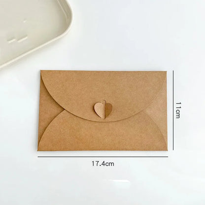 10pcs /pack Bigger Mini Small 17.5x11CM /10.5x7CM Size Kraft Paper Envelopes Vintage Butterfly Gift Card Envelope